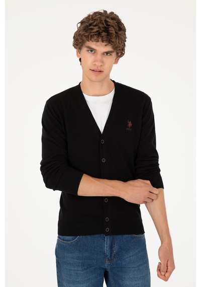U.s. Polo Assn. Erkek Siyah Hırka Triko 50293531-vr046 Siyah
