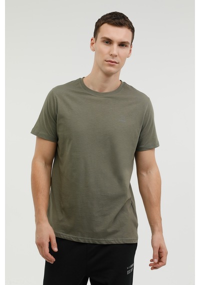 Kinetix M-sn220 Basıc C Neck T-sh Haki Erkek Kısa Kol T-shirt Haki