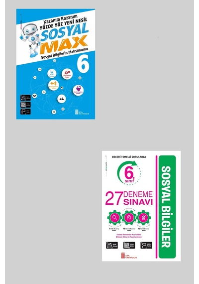 Ata 6.sınıf Yüzde Yüz Yeni Nesil Sosyal Max + 27 Deneme Sınavı