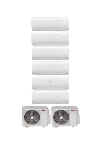 Bosch Multi Split İnverter Klima 54000 Btu Dış 36+18 + 6 İç Ünite 12000 + 12000 + 12000 + 12000 + 12000 + 12000 Btu