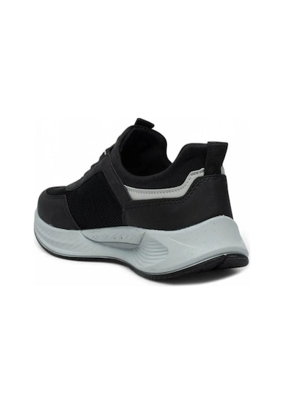 Acropol 137-26 Anorak Slip On Anatomik Erkek Sneaker Siyah Gümüş Siyah