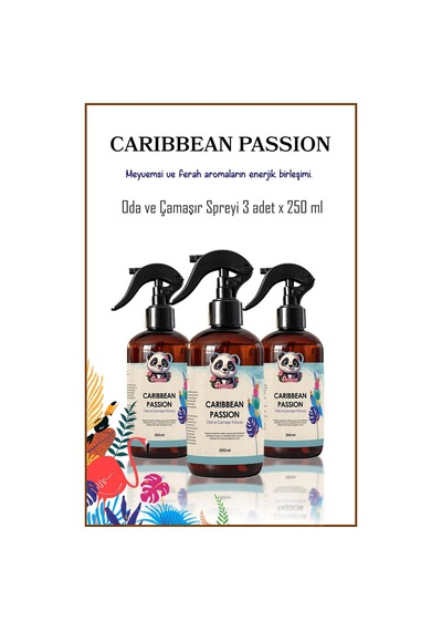 Rosie 3 Adet Caribbean Passion Oda Ve Çamaşır Spreyi 250 Ml Fresh