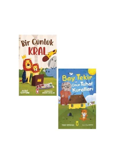 Bir Günlük Kral + Bay Tekir Ve Onun Tuhaf Kuralları 2 Kitap Set - Yusuf Öztoprak
