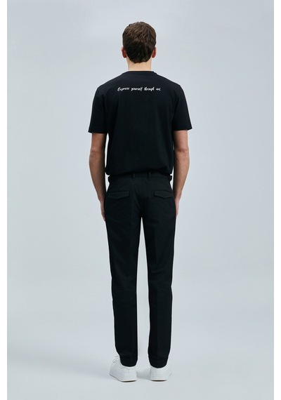 Lufian 111020254 Funky Modern Grafik Tişort Erkek T-shirt SIYAH