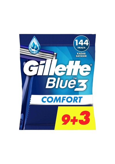 Blue3 Comfort Kullan At Erkek Tıraş Bıçağı 9+3 Adet 2li Paket