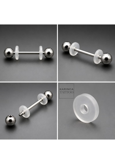Piercing Keloid Diski Bump Piercing Yara Önleyici Bioplast 10 Adet çok renkli