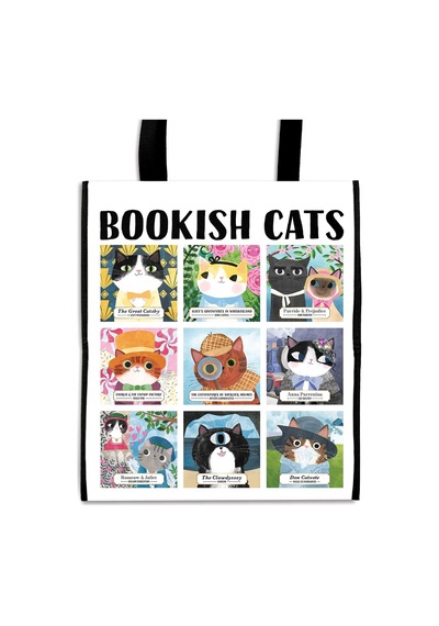 Bookish Cats Reusable Shopping Bag 0