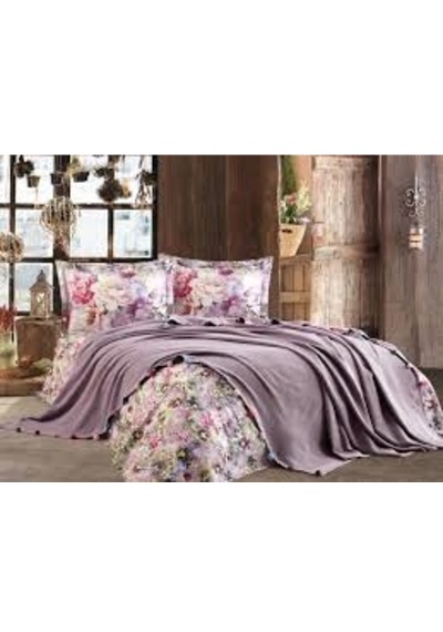 Dantela Violet Ponpon Pike Takımı Leylak