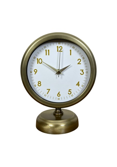 River World Masa Saati Eskitme Metal 25 Cm X 20 Cm Luxury Vintage Eskitme Çok Renkli