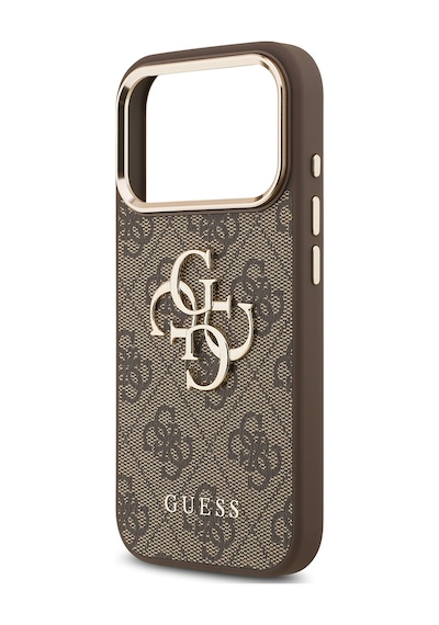 Apple iPhone Uyumlu 18 Pro Max Kılıf Guess Lisanslı Gold Çerçeveli Metal Büyük 4g Ve Yazı Logolu Kapak Kahverengi Apple iPhone Uyumlu 18 Pro Max Kılıf Guess Lisanslı Gold Çerçeveli Metal Büyük 4g Ve Yazı Logolu Kapak Kahverengi