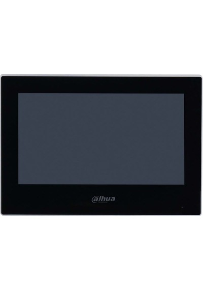 Dahua VTH2621G-P 7" TFT LCD Dokunmatik Ekran Çok Yönlü Mikrofon Villa Tipi Intercom İç Ünite Siyah Kasa