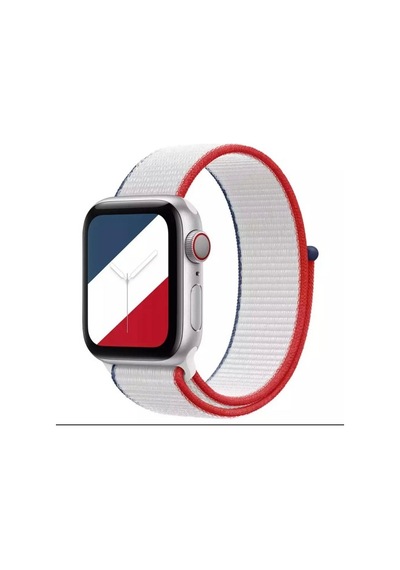 Mi7a Apple Uyumlu  Watch Seri 7 6 5 4 3 2 Se 38mm / 40mm / 41mm Spor Loop Dokuma Hasır Kordon