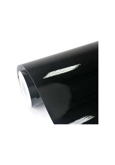Stickerart Parlak Siyah Mobilya Dolap Kaplama Folyosu 61 Cm X 1 Metre