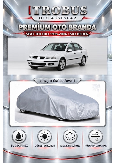 Seat Toledo 1999-2004 Uyumlu Premium Araba Brandası Oto Branda Sd3 Beden