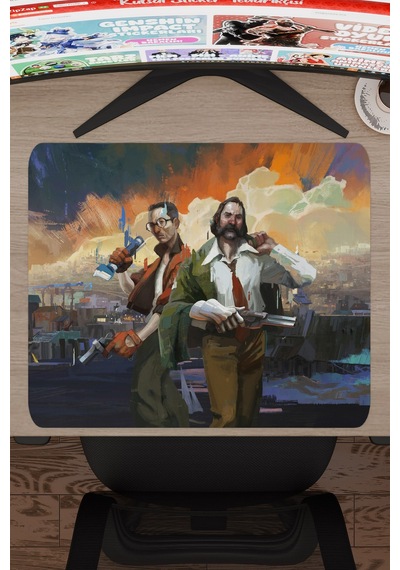 Disco Elysium Kaymaz Dikişli Kauçuk Oyuncu Mousepad V1 - 48x40 Xl Gaming Mouse Pad Fare Altlığı