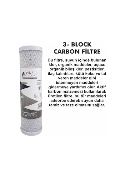 Açık Kasa Su Arıtma Cihazları İle Uyumlu 5'li Filltre Seti Çk