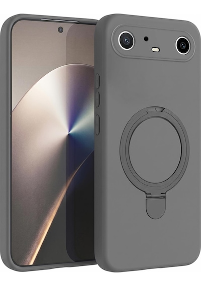 Microsonic Tecno Spark Slim 5g Kılıf Aura Stant Magsafe Gri -
