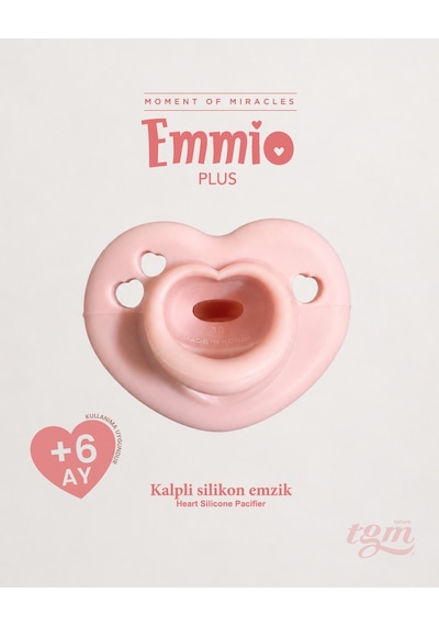 Tgm Baby Ultra Premium Silikon Kalpli Emzik Plus Açık Pembe