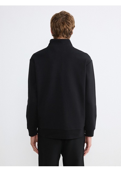Lcw Vision Siyah Dik Yaka Erkek Sweatshirt
