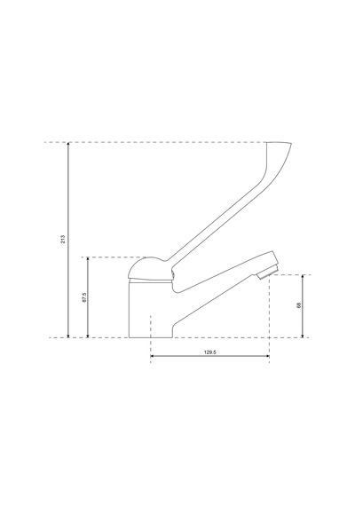 Aqua Bagno 30.39.62.01.01 Basic Bedensel Engelli Lavabo Bataryası