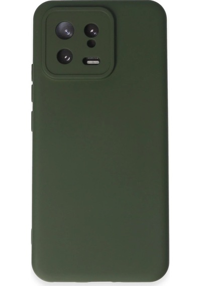 Newface - 806 - Xiaomi Mi 13 Kılıf Nano İçi Kadife Silikon - - Edntrend - Koyu Yeşil