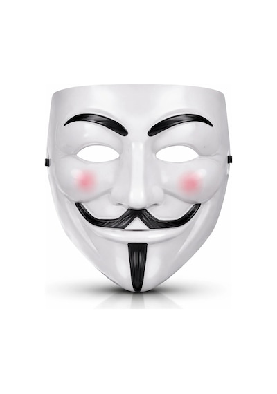 V Mask Premium Vendetta Beyaz Maske Guy Fawkes Stil