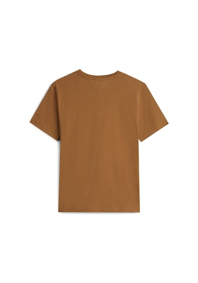 Tommy Hilfiger Brand Love Small Center Tee Erkek Kahverengi T-shirt - Mw0mw41453 Kahverengi