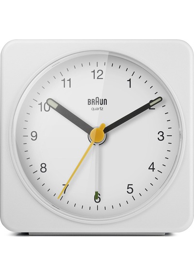 Braun Bc03w Beyaz Klasik Seyahat Analaog Alarmlı Masa Saati Brn.bc03w