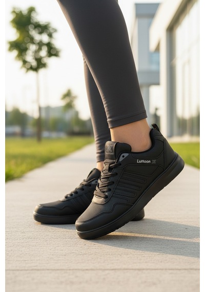 Enoch Kadın Casual Sneaker Comfort Taban Günlük Yürüyüş Ayakkabısı Siyah