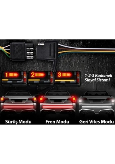 Hubstein Pick Up Ledi Uyumlu Off Road Bagaj Sinyalli Kayar Led La