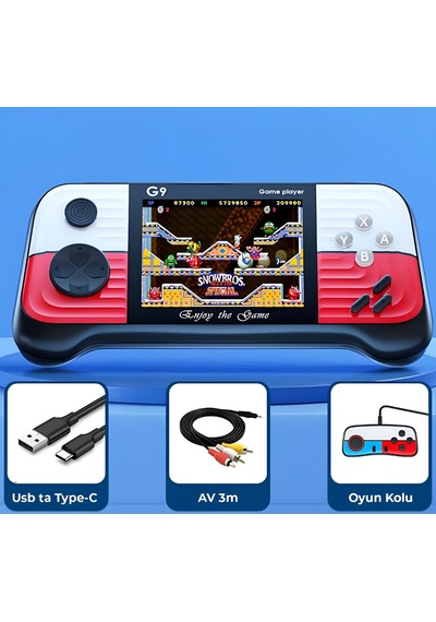 Winex G9 Retro 3.0" TV Bağlanan 2 Joystick Oyun Konsolu