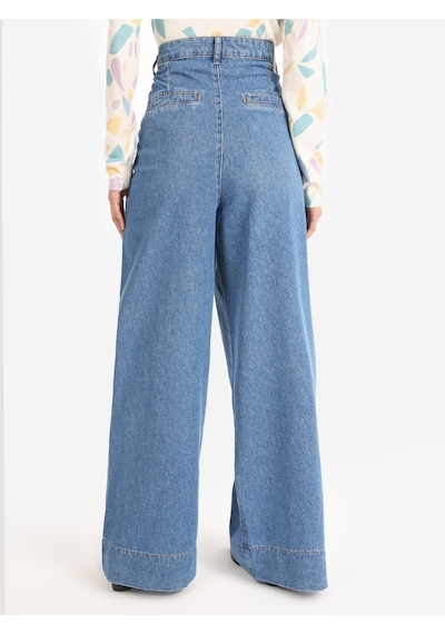 Colin's Colins 995 Sares Normal Kesim Yüksek Bel Beggy Wide Leg Jean Pantolon 001