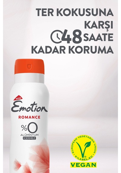 Romance Kadın Vegan Deodorant 6x150ML Hızlı Kurur, Leke Bırakmaz
