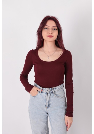 Busem W0011619 Kadın Bluz Bordo