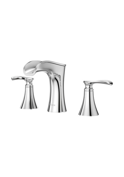 Tr Jaida Banyo Lavabo Bataryası, 8 İnç Yaygın, 2 Kulplu, 3 Delikli, Parlak Krom Kaplama, Lf049jdcc Genel