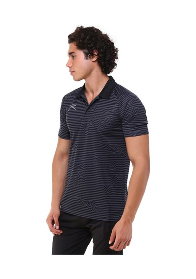 Kappa Raru Erkek Polo T-Shirt Fluctus Siyah Çok Renkli