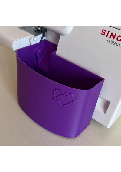 Singer Overlok Makinası Çöp Kutusu Xl Mor