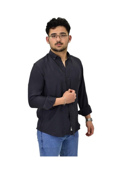 Erkek Spor Silim Fit Uzun Kol Gömlek G5019 Bgl-st04493 Antrasit