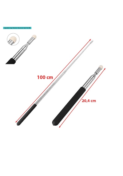 95-100 Cm Uzayan Öğretmen Çubuğu Teleskopik Rehber İşaret Sunum Vb. Çubuğu Uzatılabilir Tahta Çubuğu Siyah