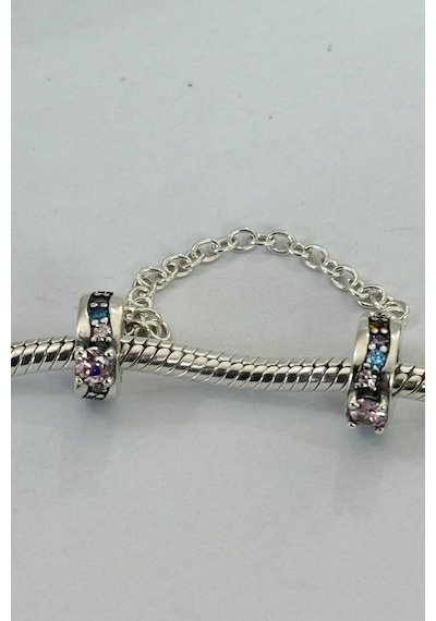 Fubena Taşlı Zincirli Charm