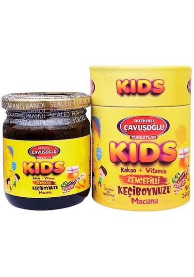 Kids Çocuklar İçin Özel - Zencefilli, Pekmez, Bal Ve Vitamin Katkılı Kakaolu Macun 240g