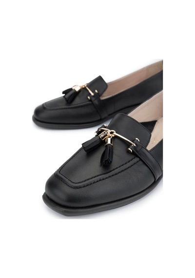 Relax Anatomic Kadın Hakiki Deri Siyah Comfort Ayakkabı 611 E2742 Bn Ayk Y25 Black Siyah
