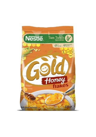 Nestle Gold Honey Flakes Ballı Mısır Gevreği 225 G - 5 Adet Tarı
