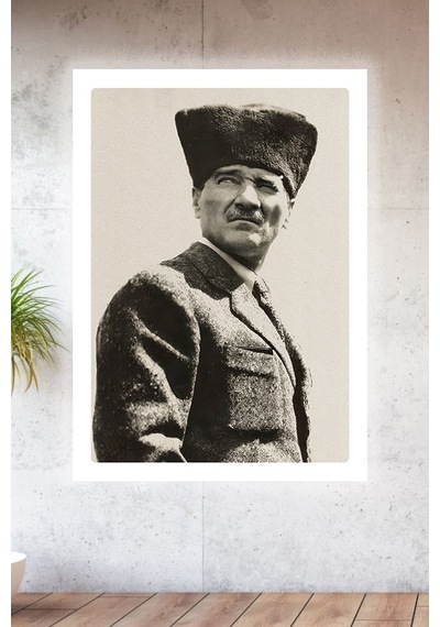 Lucena Metal Baskılı Atatürk Koleksiyonu Tablo No 16 - 20 Cm X 30 Cm