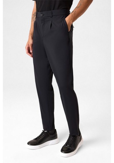 Back And Bond Siyah Slim Fit Örme Jogger Pantolon Çok Renkli