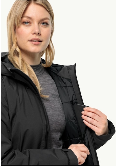 Jack Wolfskin 1115681 6000 Heidelstein Ins Jkt W Black Kadın Outdoor Ceket Siyah