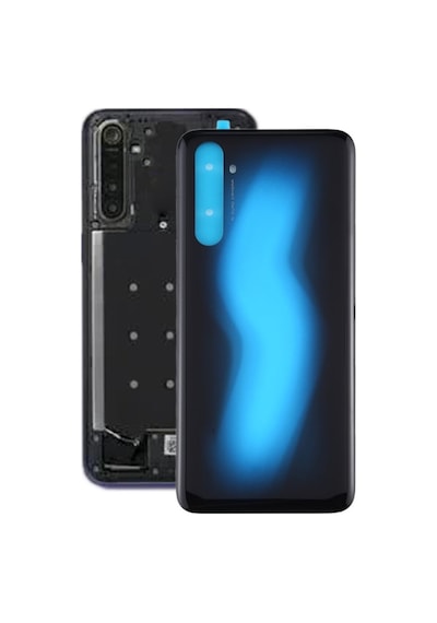 Realme 6 Pro Uyumlu Arka Pil Batarya Kapağı Cam Rmx2061 Rmx2063 - Mavi