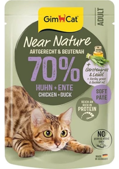 Gimcat Near Nature Ezme Tavuklu Ve Ördekli Pouch Yetişkin Kedi Konservesi 85 Gr 157-20003.01