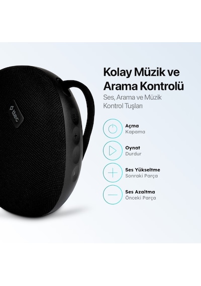 Ttec Bluetooth Hoparlör Ses Bombası Rock Ipx7 Dereceli Suya Ve Toza Dayanıklı Taşınabilir Hoparlör