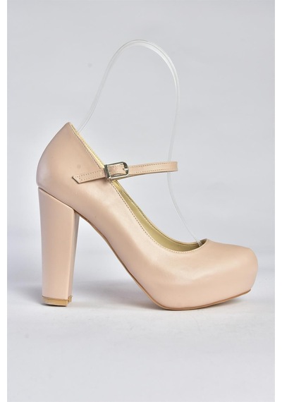 Fox Shoes Ten Platform Topuklu Kadın Ayakkabı M348007209 Ten
